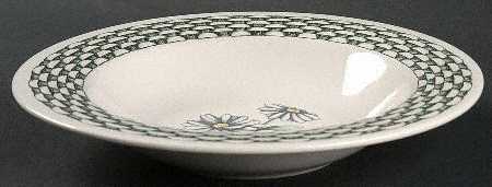 Daisies Large Rim Soup Bowl
