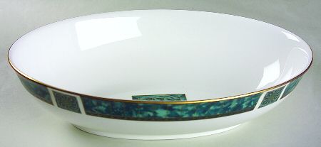 Emerald Radiance 10" Oval Vegetable Bowl