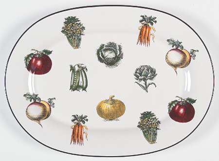 Farmers Market 14" Oval Serving Platter