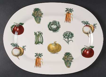 Farmers Market 16" Oval Serving Platter