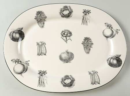 Farmers Market 16" Oval Serving Platter