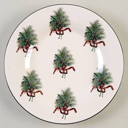 Farmers Market Holiday Greetings Salad Plate