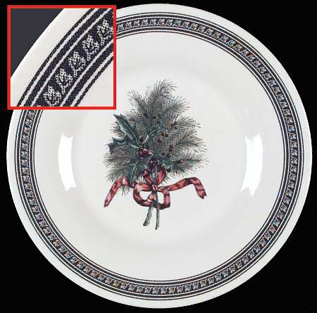 Farmers Market Holiday Greetings Salad Plate