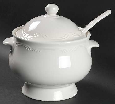 Filigree Tureen & Lid w/Ladle