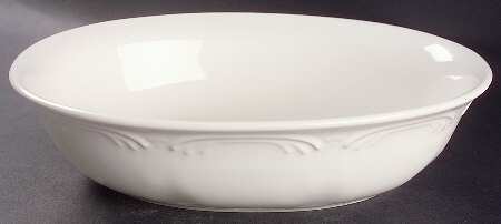 Filigree 10" Oval Vegetable Bowl