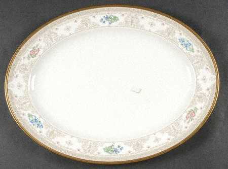 Flora Royale 14" Oval Serving Platter
