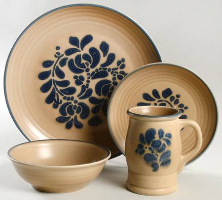 Folk Art 4 Piece Place Setting