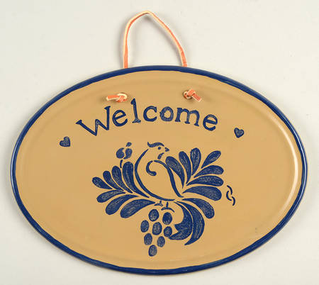 Folk Art Wall Plaque
