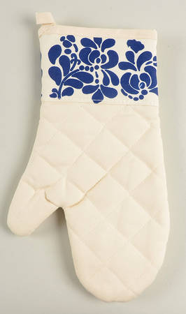 Folk Art Cloth Oven Mitt