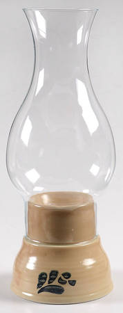 Folk Art Hurricane Lamp & Globe