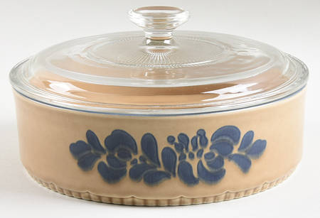 Folk Art 1.5 Quart Round Covered Baker by Pfaltzgraff