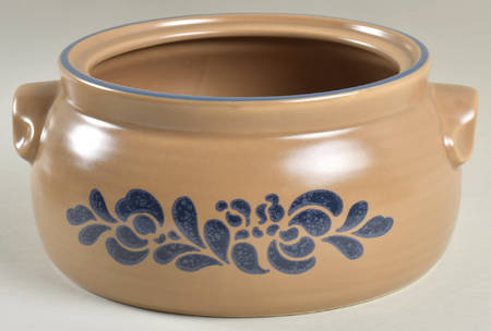 Folk Art 3 Quart Round Casserole No Lid