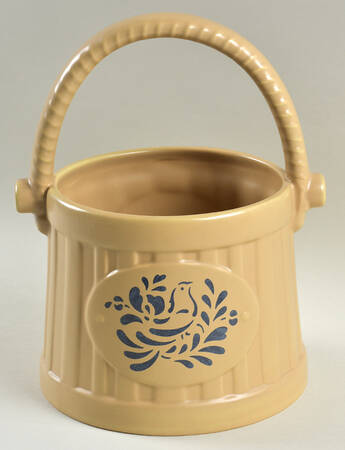 Folk Art Bucket-W/Handle