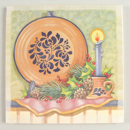 Folk Art Wood Tile for 22" X 22" Picture