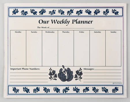 Folk Art Weekly Planner Magnet