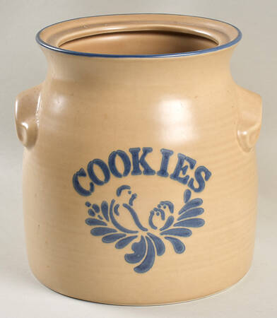 Folk Art Cookie Jar No Lid by Pfaltzgraff
