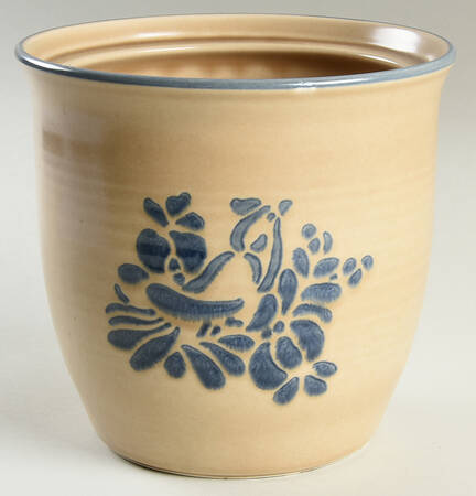Folk Art Large Canister No Lid
