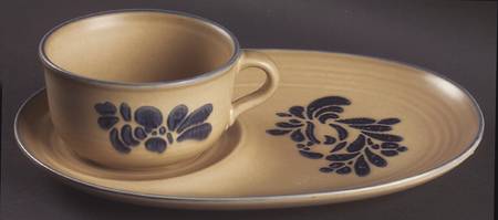 Folk Art Snack Tray & Soup Mug Set