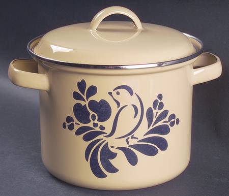 Folk Art 2.5 Qt Metal Stockpot & LId