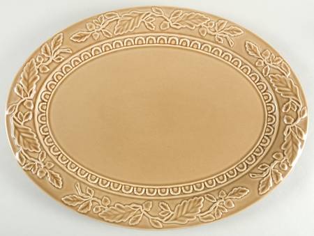 Folk Art 18" Embossed Oval Serving Platter