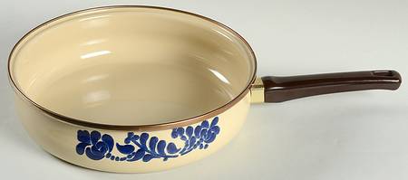 Folk Art 10" Metal Skillet No Lid