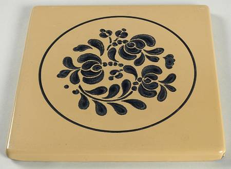 Folk Art Square Stove Cover, 1 Cover Only