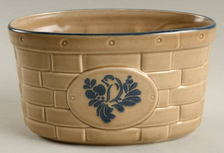 Folk Art Medium Basket, No Handle