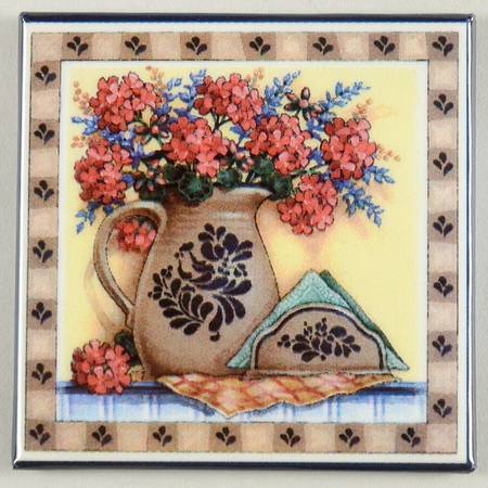Folk Art Square Magnet