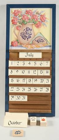 Folk Art Four Season Perpetual Calendar