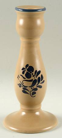Folk Art 9" Tall Candlestick
