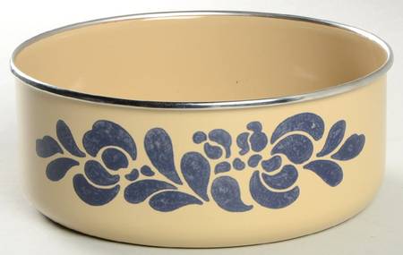 Folk Art 6" Metal Bowl