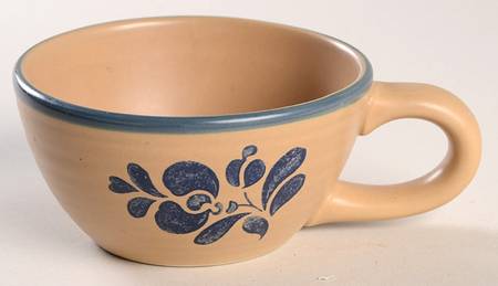 Folk Art Cup for Individual Teapot & Lid with Cup