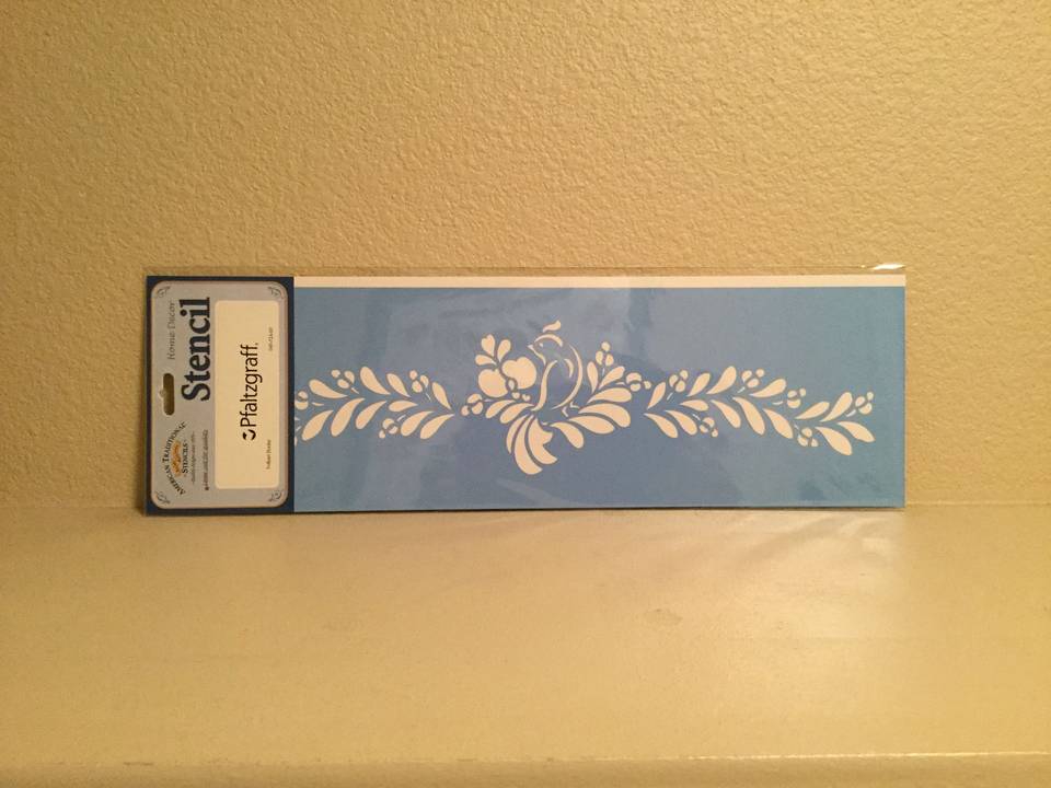 Folk Art Stencil Border