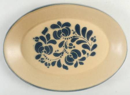 Folk Art 13" Deep Oval Serving Platter