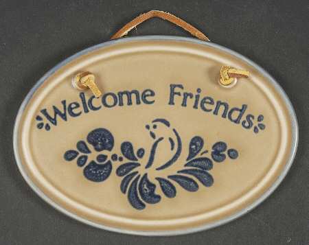 Folk Art Wall Plaque