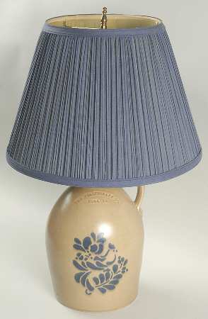 Folk Art Large Jug Table Lamp & Shade