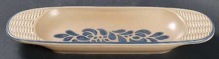 Folk Art Oblong Basketweave Tray