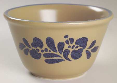 Folk Art Deep Dessert Bowl