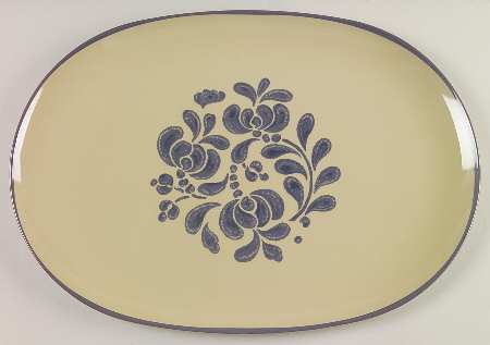 Folk Art 15" Melamine Oval Serving Platter