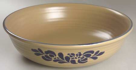 Folk Art 11" Large Salad Serving Bowl