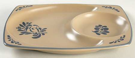 Folk Art 11" Rectangular Snack Tray by Pfaltzgraff