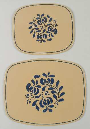 Folk Art 2-Piece Stove and Counter Mat