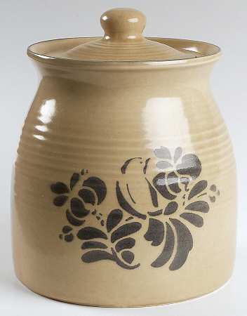 Folk Art Extra Large Canister & Lid