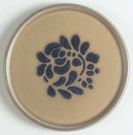 Folk Art Round Cheese Dish No Lid