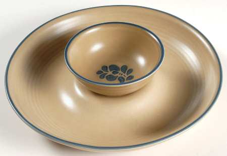 Folk Art Chip/Dip Set (Uses Fruit Bowl)