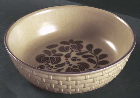 Folk Art Basket Bowl