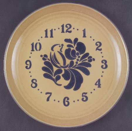 Folk Art Clock Plate