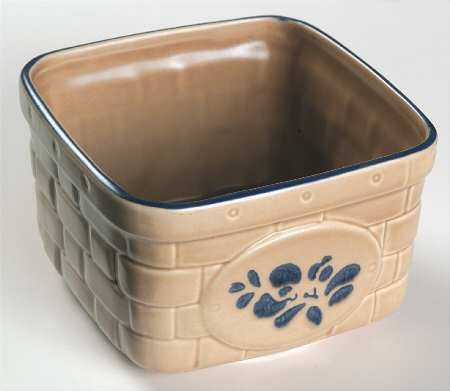 Folk Art Square Basket