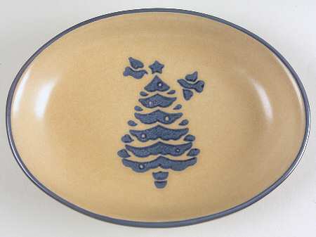 Folk Art Holiday Candy Dish