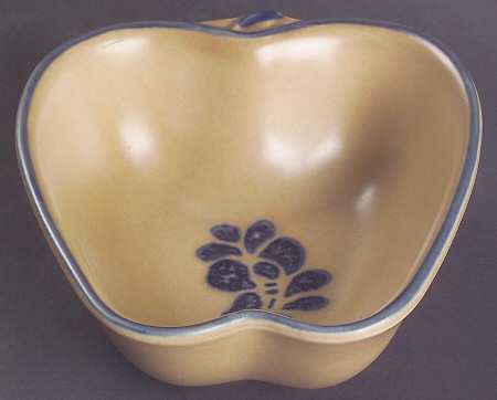 Folk Art Small Baked Apple Dish by Pfaltzgraff